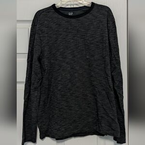 GAP Men's Charcoal Long Sleeve Tee